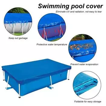Надувной пыленепроницаемый, устойчивый к УФ-излучению, устойчивый к царапинам, устойчивый к разрыву, непромокаемый, водонепроницаемый, многоразовый, толстый, семейный, защита для бассейна, защита для бассейна L