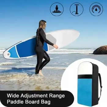 Надувной рюкзак для доски для серфинга, сумка-рюкзак Oxford Travel с мягкими плечевыми ремнями для аксессуаров для доски для серфинга зелёный