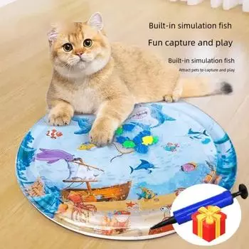 Надувной сенсорный игровой коврик для воды, подушка для домашних животных, щенков, кошек, питомник для домашних животных, высококачественный прохладный коврик, утолщенный