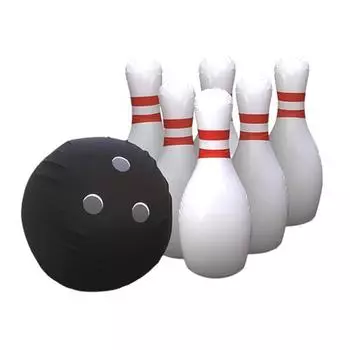 Надувной шар для боулинга, удобная для переноски игрушка белый