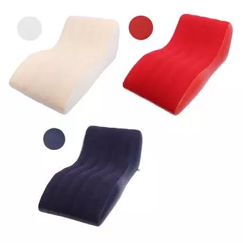 Надувной шезлонг-диван из ПВХ, удобный переносной спальный диван-кровать для кемпинга, дома, пикников, походов Beige Coffee