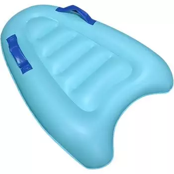 Надувной шезлонг для бассейна, шезлонг, плот, водяная кровать, доска для серфинга 75x60 см для взрослых, детей и малышей 75*60cm морской синий