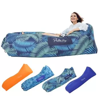 Надувной шезлонг PUFFIN TRIP, эргономичный воздушный диван, портативное пляжное кресло, водонепроницаемый диван для музыкальных фестивалей, легкий и простой в установке