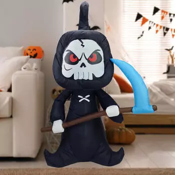 Надувной скелет украшения домашнего декора AU адаптер простой в использовании жуткий страшный