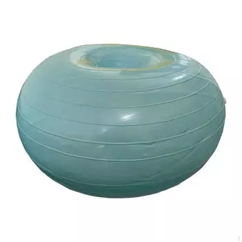 Надувной стул-шар «пончик» для упражнений 21,65 дюйма, устойчивость для занятий йогой и ритмикой