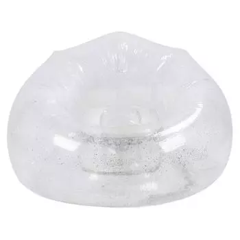 Надувной стул, удобный, расслабляющий, прозрачный, эргономичный, экономящий место, ПВХ, надувной диван-кресло серебряный