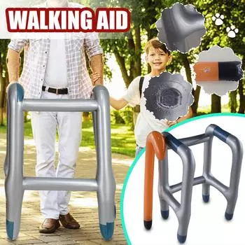 Надувные ходунки и трость, надувная рамка для Хэллоуина, надувная игрушка, новинка, надувная трость, костюм для Хэллоуина, товары для косплея(2 куска) разноцветный