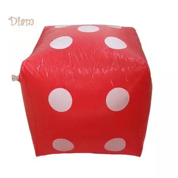 Надувные игральные кости для вечеринки у бассейна, игры, развлечения, диагональные точки, гигантская детская игрушка красный