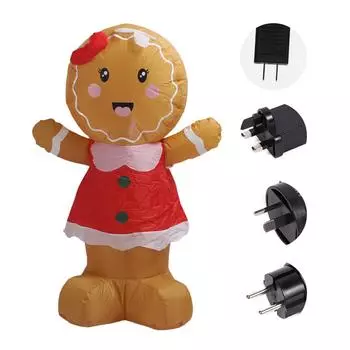 Надувные лодки ко Дню Святого Валентина, пряничная девочка, водонепроницаемая, утолщенная, надувная, пряничная девочка, взорванная, Ou UK Plug 220240V