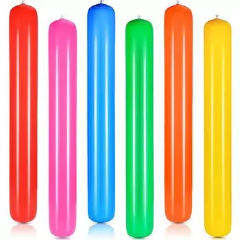 Надувные палочки для бассейна, красочные надувные палочки для лапши для бассейна, гигантская надувная лапша для бассейна, поплавок из ПВХ, игрушки для водных игр на открытом воздухе One Size розовый