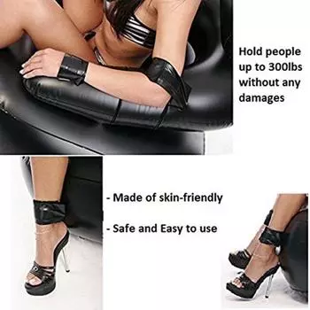 Надувные подушки, диван для бондажа с наручниками, удерживающий лодыжку, секс-мебель, кресло для любви для пары 60cm black