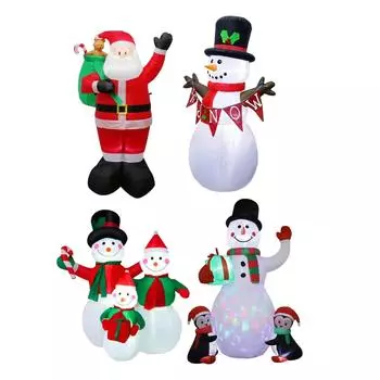 Надувные рождественские украшения, надувные фигурки, забавные рождественские надувные украшения для двора, отпуска, внутреннего дворика, газона