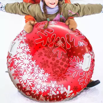 Надувные снежные сани 31,5 дюйма, прочная подарочная игрушка-кольцо для семьи
