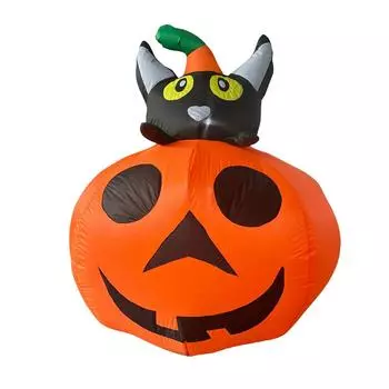 Надувные светящиеся украшения для вечеринки на Хэллоуин, украшения для дома, простые в установке и полные атмосферы One Size белый