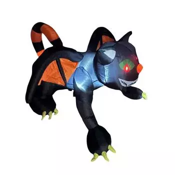 Надувные светящиеся украшения для вечеринки на Хэллоуин, украшения для дома, простые в установке и полные атмосферы One Size белый