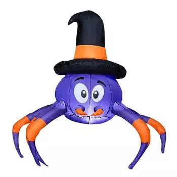 Надувные светящиеся украшения для вечеринки на Хэллоуин, украшения для дома, простые в установке и полные атмосферы One Size белый