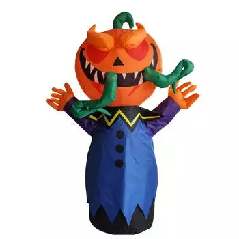 Надувные светящиеся украшения для вечеринки на Хэллоуин, украшения для дома, простые в установке и полные атмосферы One Size белый