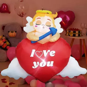 Надувные украшения ко Дню святого Валентина, праздничный декор, подарок, высота 5 футов, для использования в помещении и на открытом воздухе, светодиодная подсветка