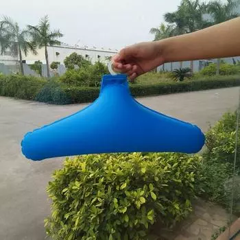 Надувные вешалки 5 шт. ветрозащитная надувная переносная вешалка для одежды круглая плечевая нескользящая экономящая место вешалка для пальто с металлом синий