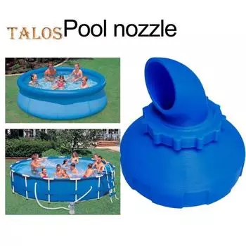 Надземный вход для бассейна. Комплект деталей для струи воздуха и воды. Ударопрочный, стабильное соединение. Простая установка. Регулируемый входной соединитель. Расходные материалы для бассейна. синий