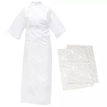 Nagajun set extra all year without clothes for women [KYOETSU] undergarment, washable, 2-piece (nagajun undergarment, sleeves), underwear, Yuzen,