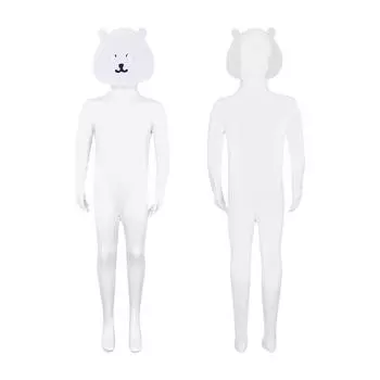 Nagano Bear Японские комиксы Самоуничижительный комбинезон медведя Шуточный костюм для косплея медведя на сцене 120 белый