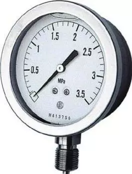 Nagano instrument Glisene pressure gauge vertical type Minimum scale A-frame 75 0.005 GV51-133-0.1MP