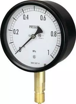 Nagano instrument Sealed pressure gauge vertical type Minimum scale A-frame 100 0.010 BE10-131-0.4MP