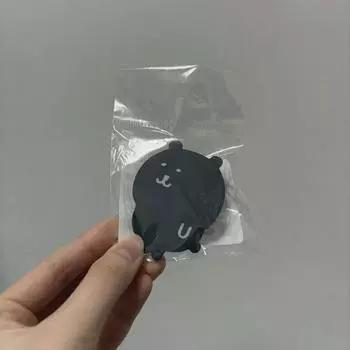 Nagano Market Genuine Black Dum Bear Badge Joke Bear Merchandise Unopened Item