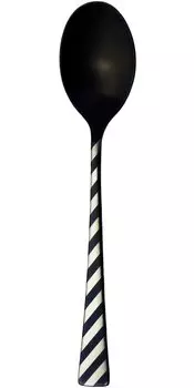 Nagao Black Teaspoon 13cm Stainless Steel Black Oxide Laser Processed Made in Japan 18-8