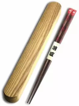 Nagao Chopsticks Chopstick Box Set 23cm Cherry Blossom Chopsticks Red Wooden Ten-cut