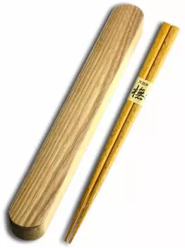 Nagao chopsticks chopstick box set 23cm Nadaki chopsticks wooden