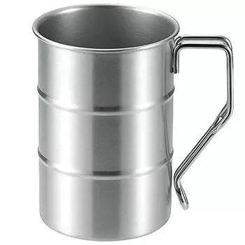 Nagao Drum Mug, 18-8 Stainless Steel, Made in Japan