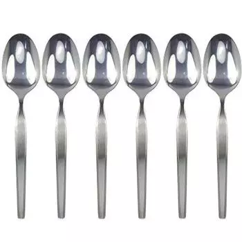 Nagao Highline Dessert Spoon, 5 Pieces + 1 Pack, Made in Japan