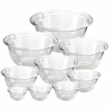 Nagao Набор из 9 жаропрочных мисок из поликарбоната для приготовления пищи, изготовленных в Японии