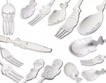 Nagao Petit Marine Столовые приборы Ножи Ложки Вилки Набор из 15 шт. Нержавеющая сталь Сделано в Японии