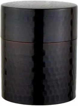 Nagao Pure Copper Tea Caddy Canister Large Diameter x Height 11cm Boxed SECCHU Made in Japan 9.0