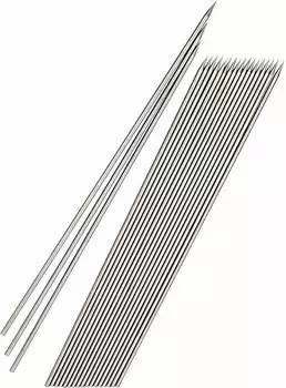 Nagao Шашлык для рыбы на гриле из стали SUS304, диаметр 0,1 дюйма (2,5 мм), Длина 17,7 дюймов (45 см), Набор из 20 штук, сделано в Японии