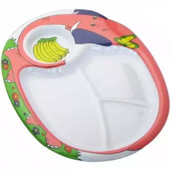 Nagao Tableware Elephant 31 см Тарелка для обеда Тарелка для обеда Можно мыть в посудомоечной машине Сделано в Японии Для детей Для детей