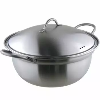 Nagao Tsubamesanjo IH Compatible Stainless Steel Tabletop Pot 24cm YOSENABE Made in Japan