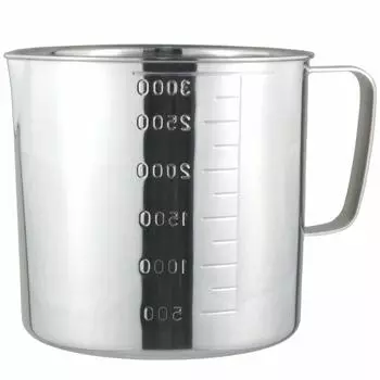 Nagao Tsubamesanjo Measuring Cup 3000ml Stainless Steel Made in Japan 803000 18-8