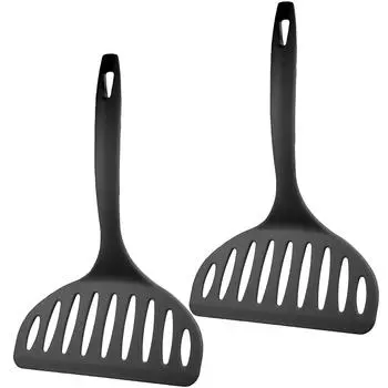 Nagao Tsubamesanjo Okonomiyaki Spatula Set of 2 Black 23cm 66 Nylon Made in Japan