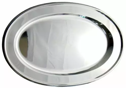 Nagao Tsubamesanjo Oval Plate 20 inches 50cm Stainless Steel Made in Japan 92120 18-0