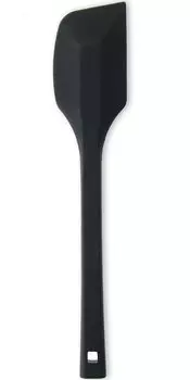 Nagao Tsubamesanjo силиконовая термостойкая резиновая лопатка большая черная формовочная для приготовления кондитерских изделий Сделано в Японии цельная