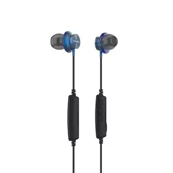 NAGAOKA 10 Hour Playback Aluminum Housing Wireless Earphones Blue BT825BL