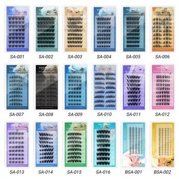 NAGARAKU Накладные ресницы своими руками без клея и пинцета 001 чёрный