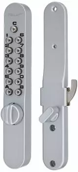 NAGASAWA Keylex 800 Surface Sliding Door Sickle Lock Lock Turn Type Silver 22805 серебряный