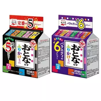 Nagatanien Adult Furikake Mini Set of 2 20 порций Часть 20 всего 40 Ассортимент Adult Wasabi (Часть 1: + 2: порции, порции) [Судебная партия]