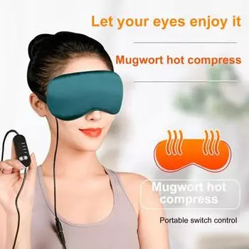 Наглазник для сухих глаз, питание от USB, таймер с регулируемой температурой Moxa темно-зеленого