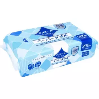Nagomi Company Бумажные полотенца Elleair Compact Type 200 комплектов 400 листов X12 в упаковке Plus+Kirei белый